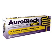 AuroBlock Fast, 2 mg, tabletki ulegające rozpuszczeniu w jamie ustnej, 10 szt.