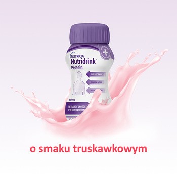 Nutridrink Protein, płyn o smaku truskawkowym, 4 x 125 ml