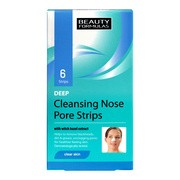 Beauty Formulas, głęboko oczyszczające paski na nos, 6 szt.