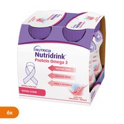 Zestaw 6x Nutridrink Protein Omega 3, płyn rześki smak truskawkowo-malinowy, 4 x 125 ml