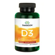 Swanson Witamina D3, 2000 IU, kapsułki, 250 szt.