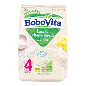 BoboVita, kaszka mleczno-ryżowa, wanilia, 4 m+, 230 g
