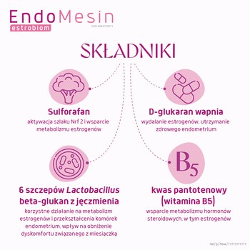 EndoMesin estrobiom, kapsułki, 30 szt. + 30 szt.
