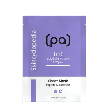 Skincyclopedia, nawilżająca maska w płachcie z kwasem poliglutaminowym, 20 ml