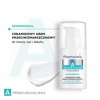 Pharmaceris A Sensireneal, ceramidowy krem przeciwzmarszczkowy do twarzy, szyi i dekoltu, 30 ml