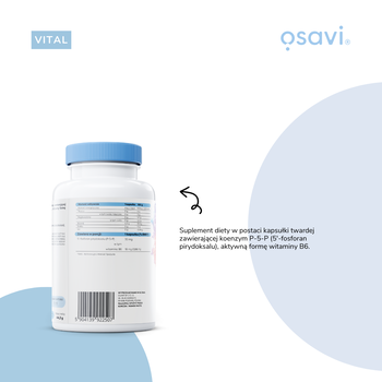 Osavi Witamina B6 P-5-P 30 mg, kapsułki twarde, 60 szt.