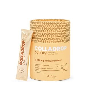 Colladrop Beauty, Kolagen HMG 10000 mg, proszek, smak mango, 30 szt.