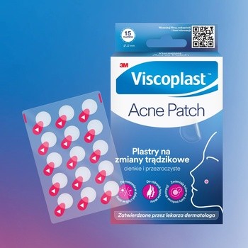 Viscoplast, plastry na zmiany trądzikowe, 15 szt.