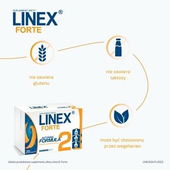 Linex Forte, kapsułki., 28 szt.
