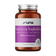 Uns Tarczyna Bajkalska + Bioperine, kapsułki, 60 szt.