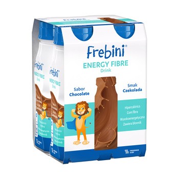 Frebini Energy Fibre Drink, płyn o smaku czekoladowym, 4 x 200 ml