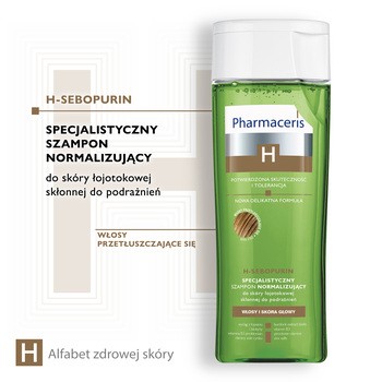 Pharmaceris H-Sebopurin, specjalistyczny szampon normalizujący do skóry łojotokowej, 250 ml