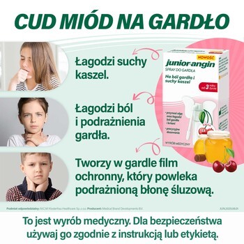 Junior-angin, spray do gardła, 20 ml