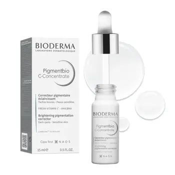 Bioderma Pigmentbio C-Concentrate, rozjaśniający koncentrat z witaminą C, redukujący przebarwienia, 15 ml
