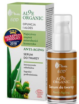 Ava Eco Aloe Organic Anti-Aging, serum do twarzy, 50 ml