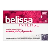 Belissa Intense, tabletki na włosy, skórę i paznokcie, 50 szt.