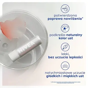 Nivea Hyaluron Lip Moisture Plus Rose, nawilżający balsam do ust, 5,2 g