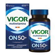 Vigor multiwitamina ON 50+ zestaw witamin i minerałów z żeń-szeniem i reishi, tabletki, 60 szt.