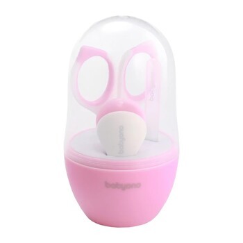 BabyOno, zestaw do pielęgnacji paznokci dla dzieci i niemowląt, różowy, 1 szt.