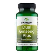 Swanson Dual Ginseng Plus, kapsułki, 60 szt.