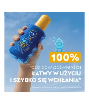 Nivea Sun Kids Protect&Care, ochronny spray na słońce SPF 50+, 50 ml