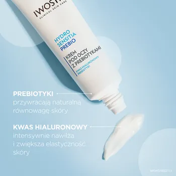 Iwostin Hydro Sensitia Prebio, krem pod oczy z prebiotykami, 15 ml