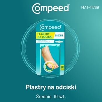 Compeed, plastry na odciski na palcach stóp, 10 szt.