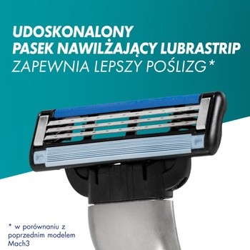 Zestaw Gillette, maszynka do golenia Mach3 + Series, oczyszczający żel do golenia, 75 ml