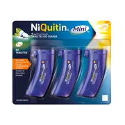 Niquitin Mini, 4 mg, tabletki do ssania, 60 szt. (3 poj. x 20 szt).