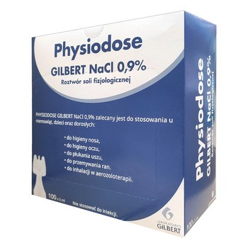 Gilbert NaCl 0.9%, roztwór soli fizjologicznej, 100 ampułek po 5 ml