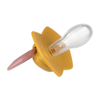 Canpol Babies Gold, smoczek silikonowy Light touch, symetryczny 6-18 m, różowy, 2 szt.
