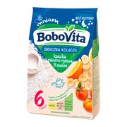 BoboVita, Smaczna Kolacja, kaszka mleczno-ryżowa 3 owoce, 6 m+, 230 g