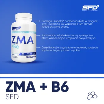 SFD ZMA+B6, tabletki, 180 szt.