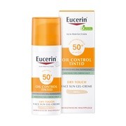 Eucerin Oil Control SPF 50+, żel-krem ochronny barwiący, 50 ml