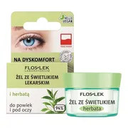 Flos-Lek Laboratorium Pielęgnacja Oczu, żel ze świetlikiem lekarskim i herbatą do powiek i pod oczy, 10 g