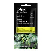 Tołpa Dermo Face Sebio, maska czarny detox, 8 ml