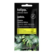 Tołpa Dermo Face Sebio, maska czarny detox, 8 ml
