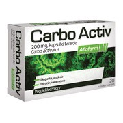 Carbo Activ Aflofarm, kapsułki twarde, 200 mg, 20 szt.