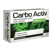 Carbo Activ Aflofarm, kapsułki twarde, 200 mg, 20 szt.