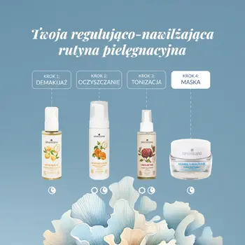 Orientana Hydro-Nawilżenie, maseczka łagodząca niedoskonałości, 50 ml