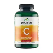 Swanson Witamina C 500 mg z dziką róża, kapsułki, 250 szt.