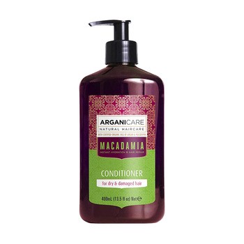 Arganicare Macadamia, odżywka regenerująca do suchych i zniszczonych włosów, 400 ml