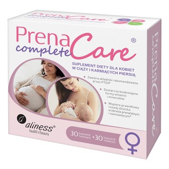 Aliness PrenaCare Complete, kapsułki twarde, 30 szt. + kapsułki miękki, 30 szt.