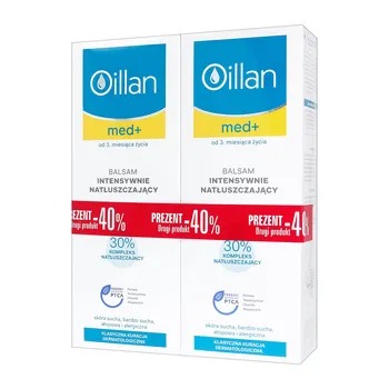 Zestaw Oillan med+, balsam intensywnie natłuszczający, 400 ml x 2 opakowania