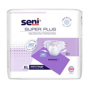 Seni Super Plus, pieluchomajtki dla dorosłych, rozmiar XL, 10 szt.