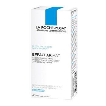 La Roche-Posay Effaclar Mat, seboregulujący krem przeciw błyszczeniu skóry, 40 ml