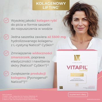 Vitapil Dermo Kolagenowy Lifting, saszetki z proszkiem, 30 szt.