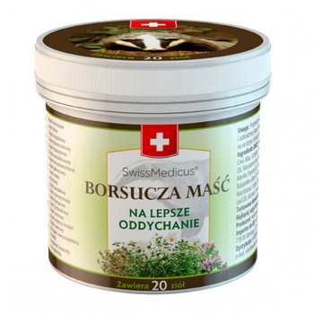 Herbamedicus, borsucza maść, wspomaganie układu oddechowego, 50 ml