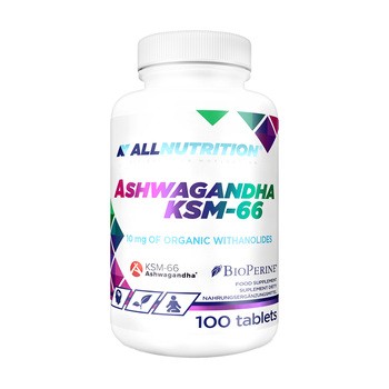Zestaw 2 x Allnutrition, Ashwagandha KSM-66, tabletki, 100 szt.