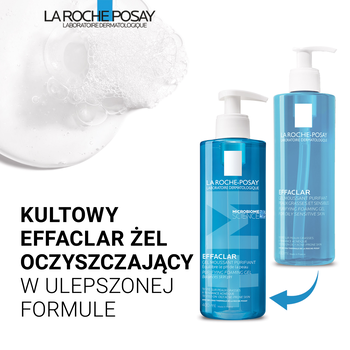 La Roche-Posay Effaclar Foaming Gel, żel oczyszczający dla skóry skłonnej do trądziku, 400 ml